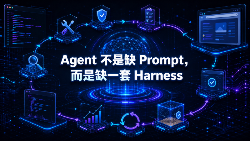 Featured image of post Agent 不是缺 Prompt，而是缺一套 Harness