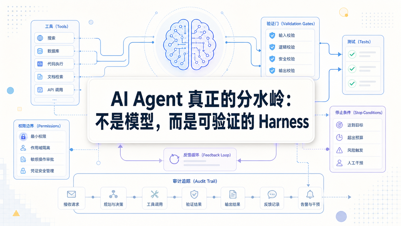 AI Agent Harness 架构封面图