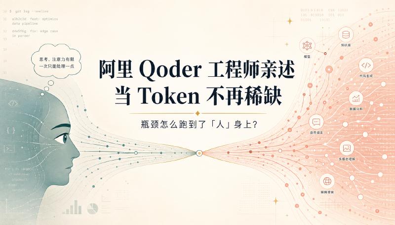 Featured image of post 阿里 Qoder 工程师亲述：当 Token 不再稀缺，瓶颈怎么跑到了「人」身上？