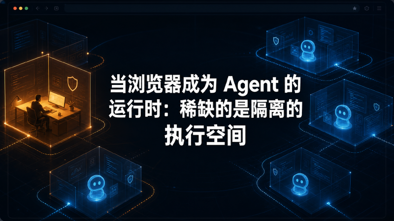 Featured image of post 当浏览器成为 Agent 的运行时：稀缺的是隔离的执行空间