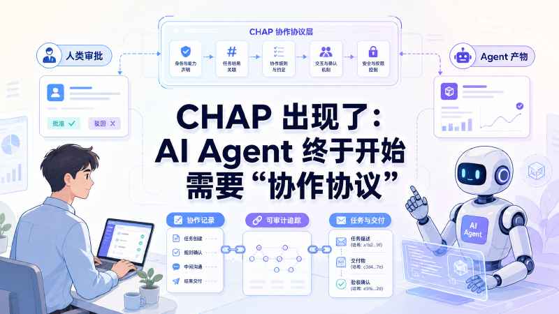 Featured image of post CHAP 出现了：AI Agent 终于开始需要“协作协议”