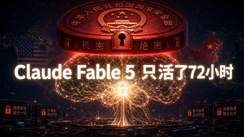 Featured image of post Claude Fable 5 只活了 72 小时：当一个 AI 模型强大到被政府当成战略资产