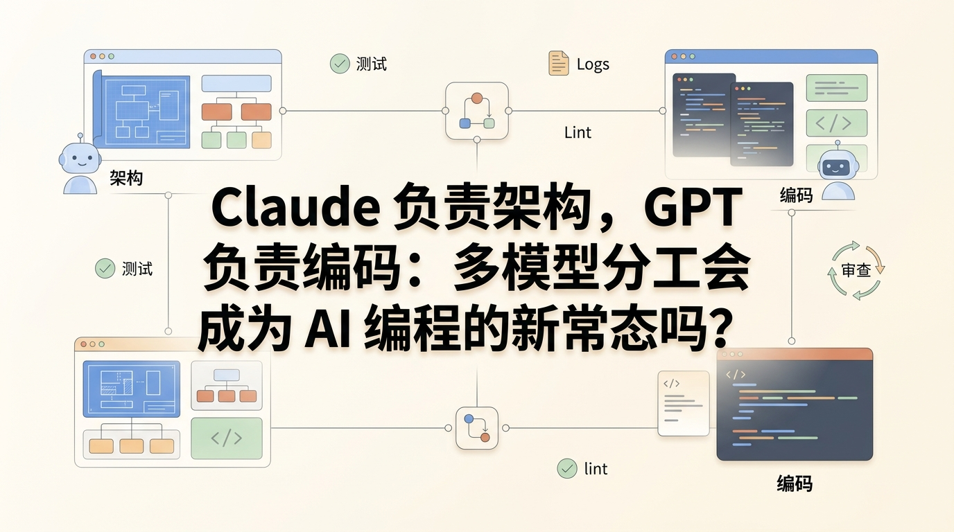 Claude 与 GPT 多模型分工的 AI 编程工作流封面