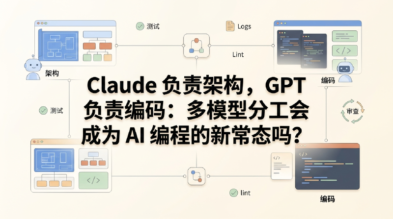 Featured image of post Claude 负责架构，GPT 负责编码：多模型分工会成为 AI 编程的新常态吗？