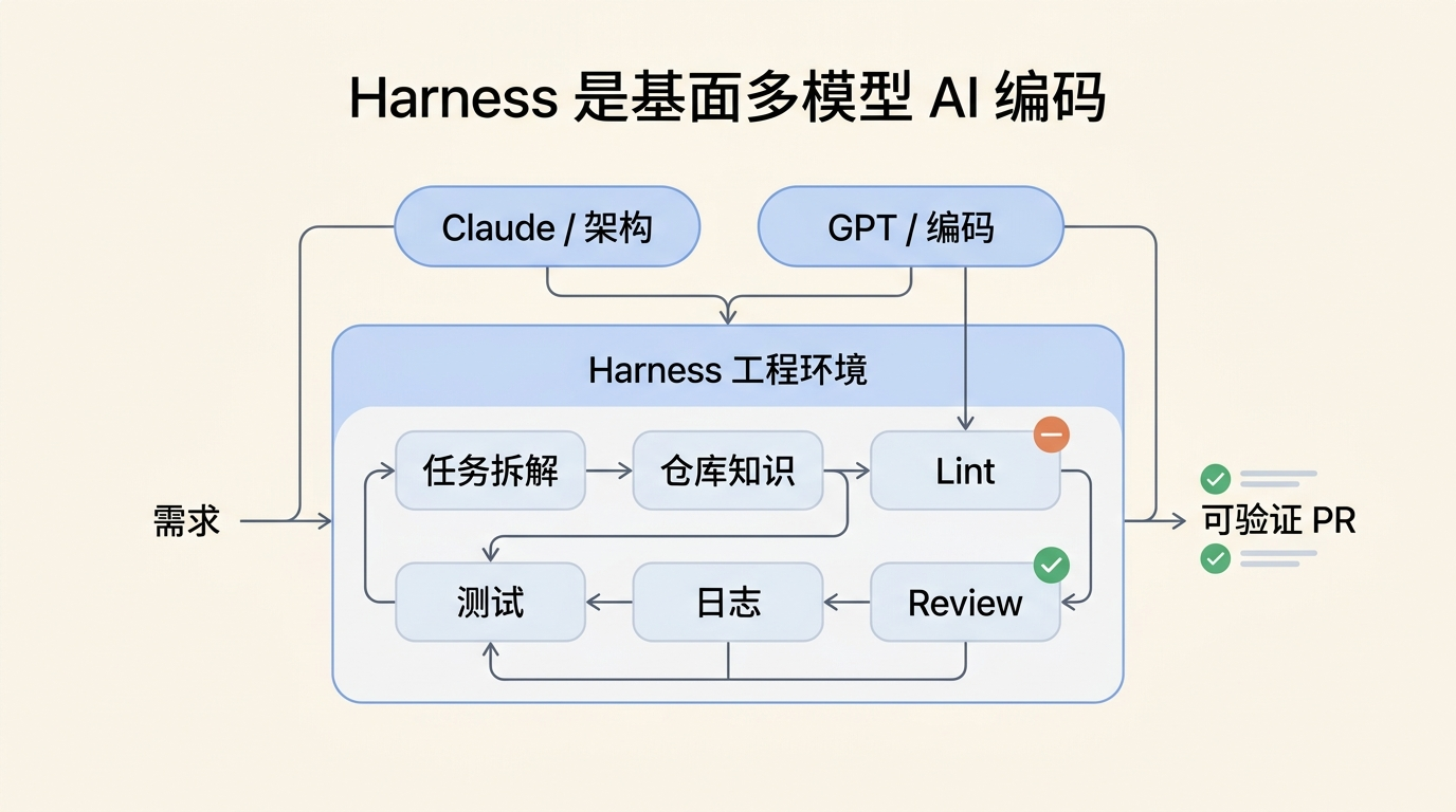 Harness 工程环境支撑 Claude 与 GPT 多模型分工