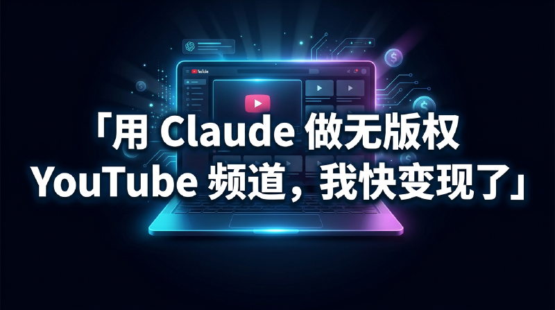 Featured image of post 用 Claude 做无版权 YouTube 频道，我快变现了