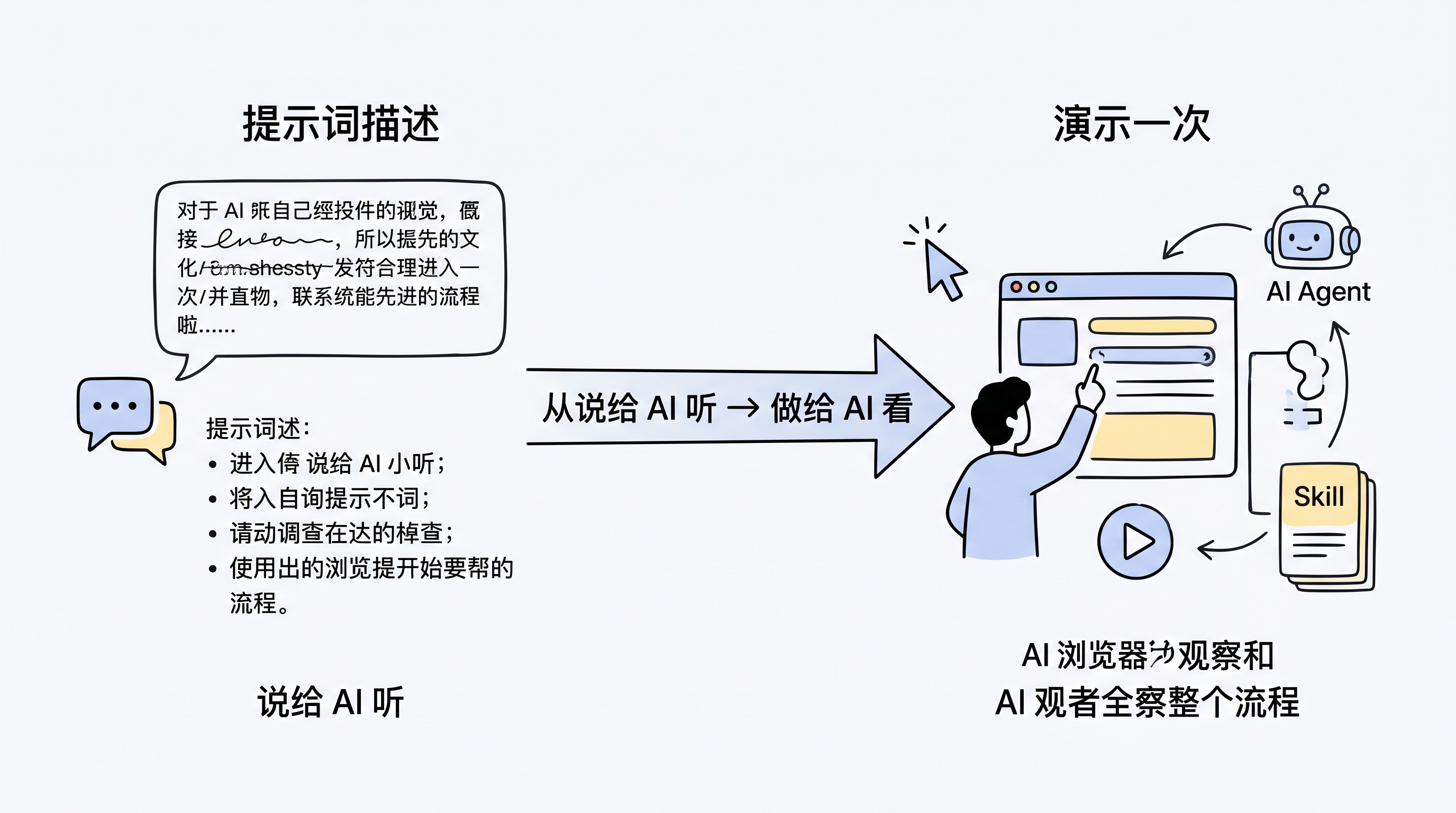 从提示词描述到演示一次
