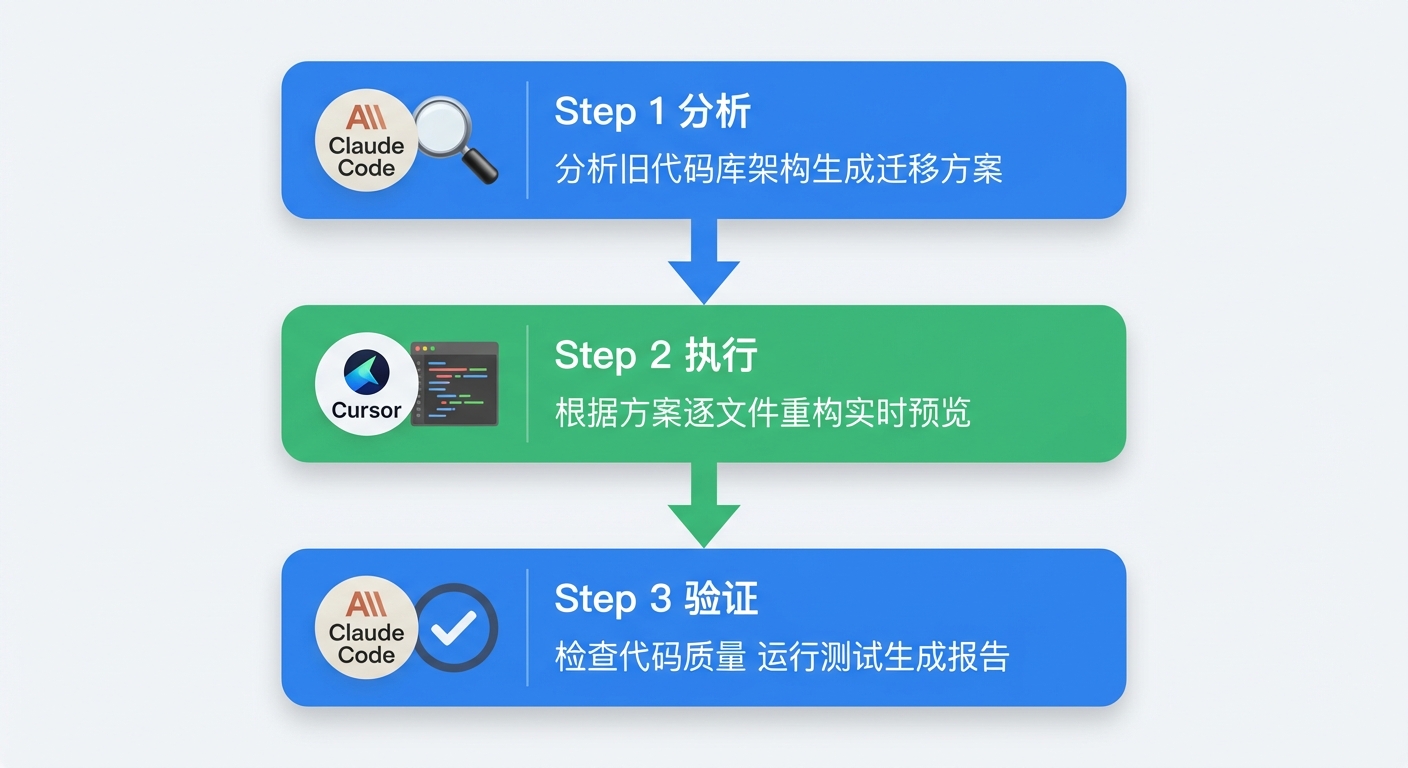 混合工作流三步骤