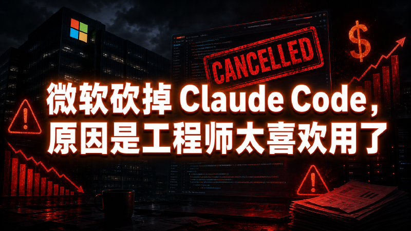 Featured image of post 微软砍掉 Claude Code，原因是工程师太喜欢用了