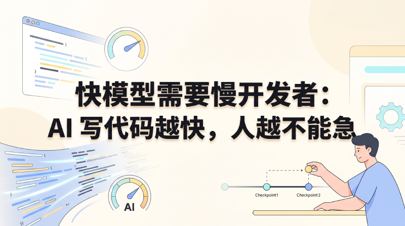 Featured image of post 快模型需要慢开发者：AI 写代码越快，人越不能急