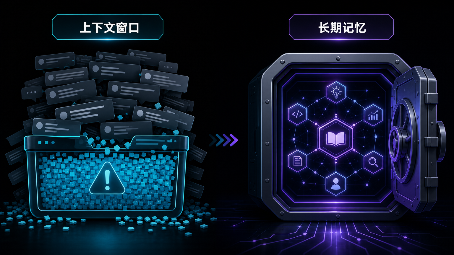 上下文窗口和长期记忆的区别