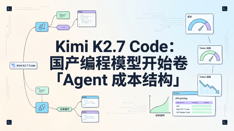 Featured image of post Kimi K2.7 Code：国产编程模型开始卷「Agent 成本结构」