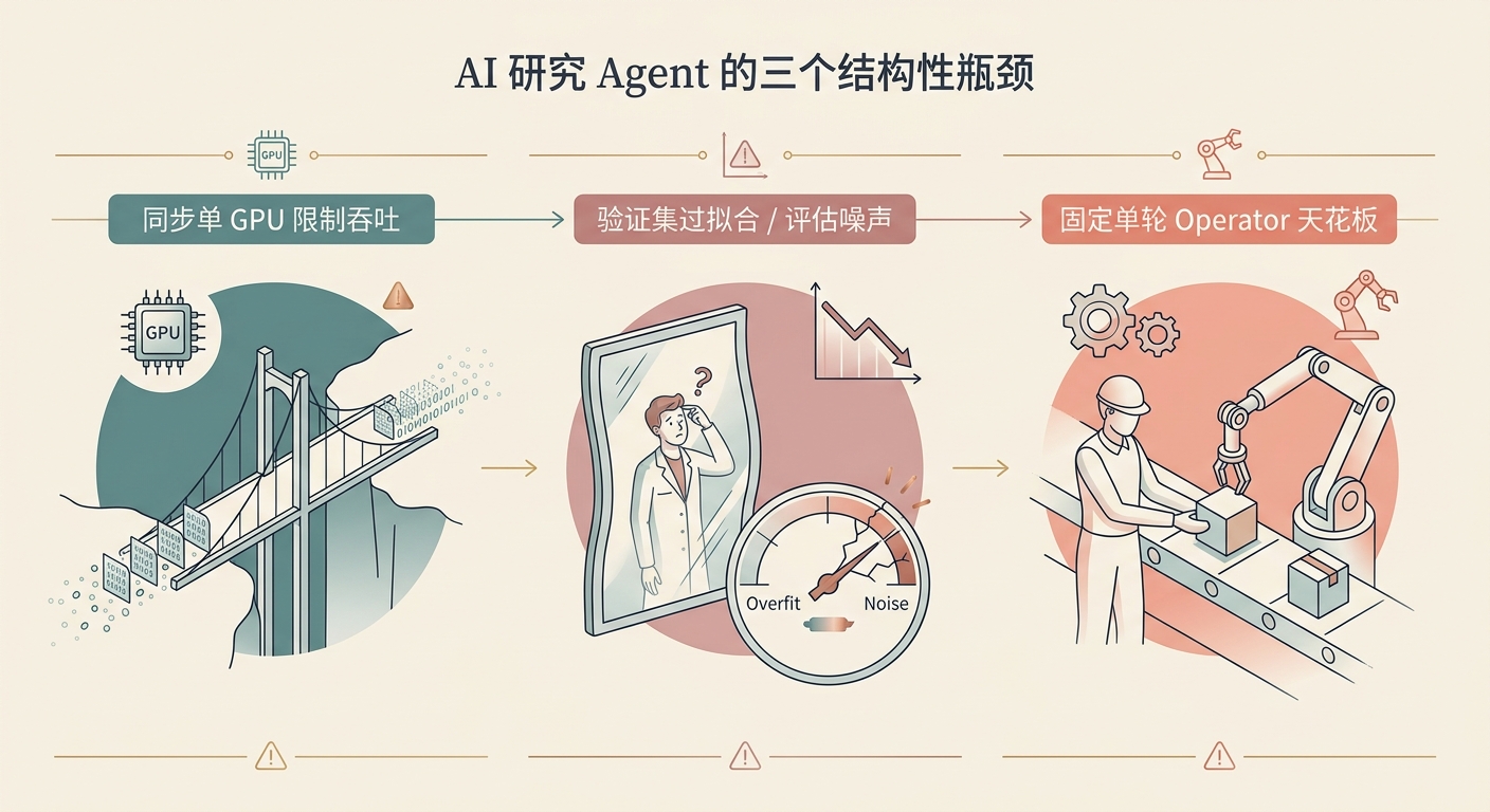 AI 研究 Agent 的三个结构性瓶颈
