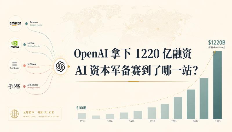 Featured image of post OpenAI 拿下 1220 亿融资：AI 资本军备赛到了哪一站？