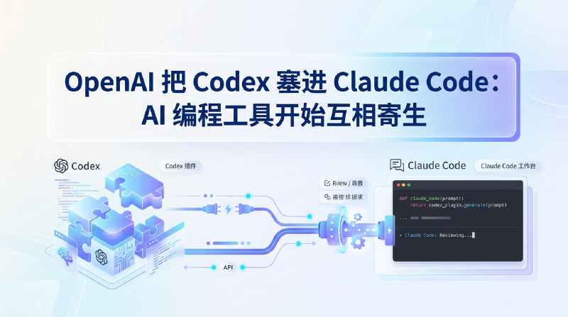 Featured image of post OpenAI 把 Codex 塞进 Claude Code：AI 编程工具开始互相寄生