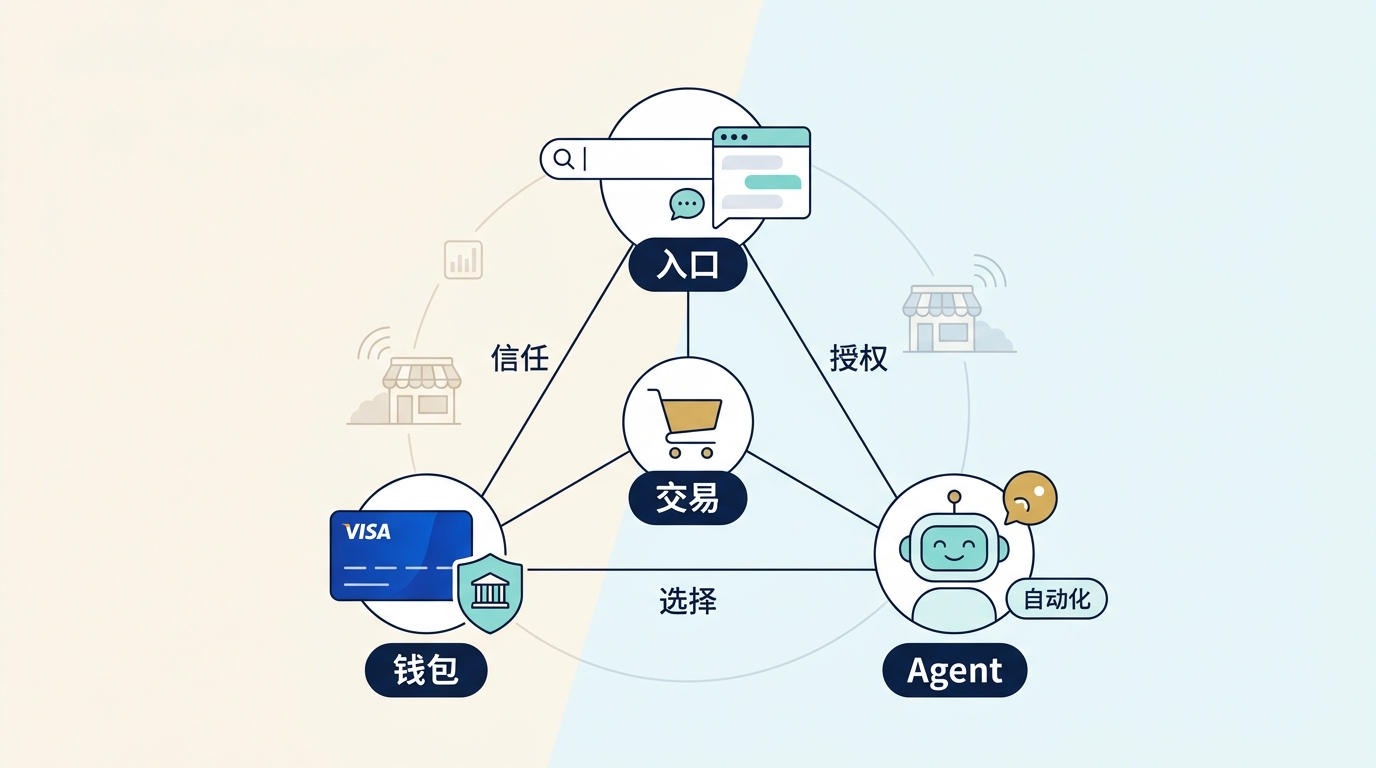 入口、钱包与 Agent 重组交易权力结构
