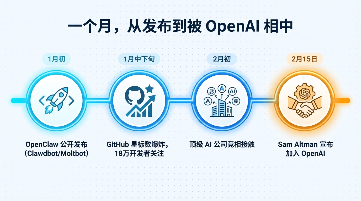 一个月时间线：从发布到被 OpenAI 相中