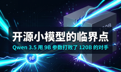 Featured image of post 开源小模型的临界点：Qwen 3.5 用 9B 参数打败了 120B 的对手