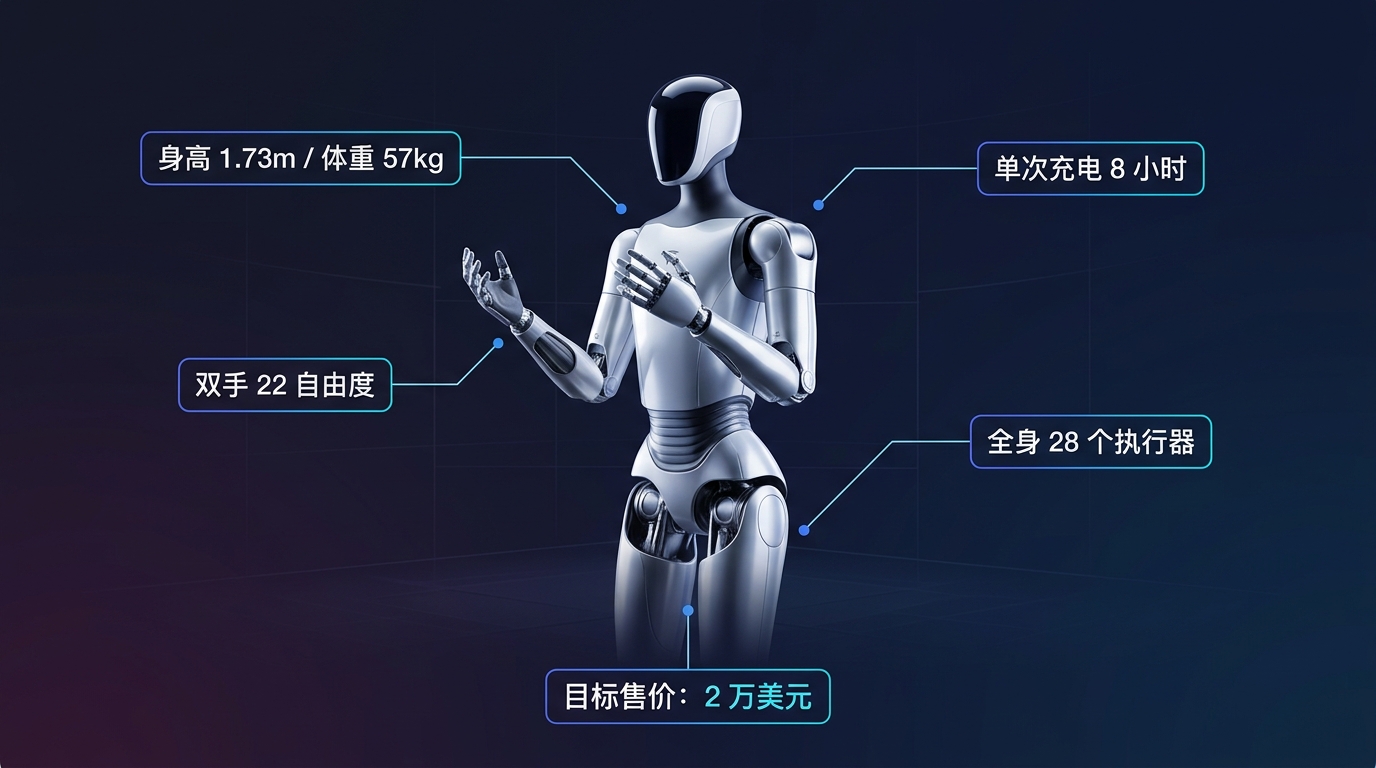 Optimus Gen 3 技术规格