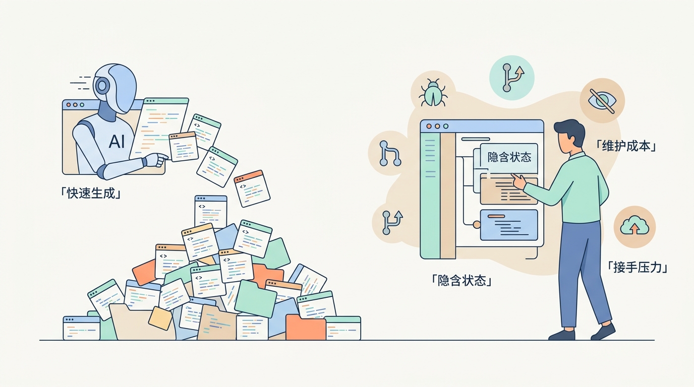 AI 快速生成代码后，维护成本被推到下游