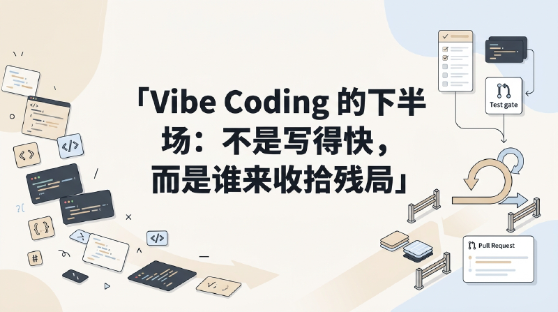 Featured image of post Vibe Coding 的下半场：不是写得快，而是谁来收拾残局