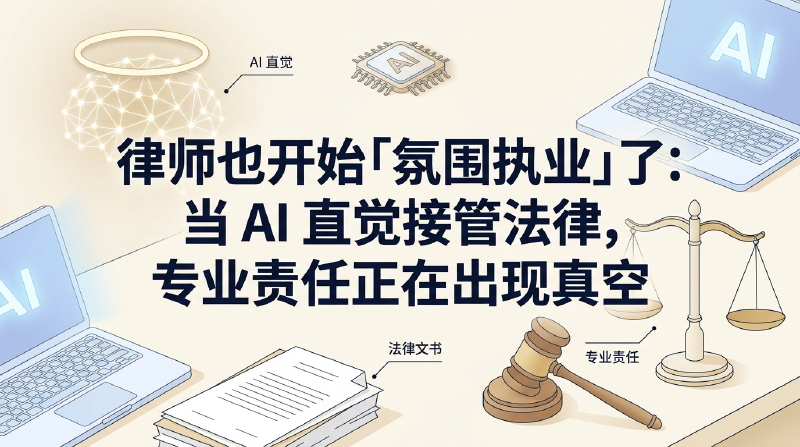 Featured image of post 律师也开始「氛围执业」了：当 AI 直觉接管法律，专业责任正在出现真空